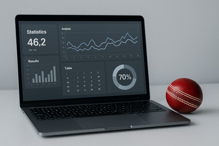 Computer analyzing cricket game